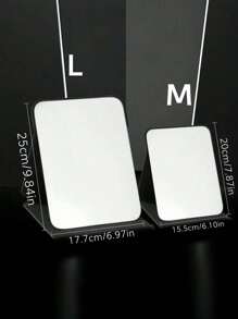 SHEIN 1pc Simple Bathroom And Bedroom Makeup Mirror, Back To School Dormitory Mirror Portable Desktop Vanity Mirror, Office Desk Stand Mirror, Handheld Cosmetic Mirror, Adjustable Tabletop Mirror, Student Dormitory Dressing Table Mirror, Home Decoration, Room D Home Bathroom Decor Summer Makeup Organizer Bathroom Accessories