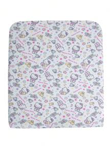 HELLO KITTY AND FRIENDS | SHEIN Bộ ga trải giường vừa vặn họa tiết hoạt hình mèo cho phòng ký túc xá - Nhiều màu - Xem 7