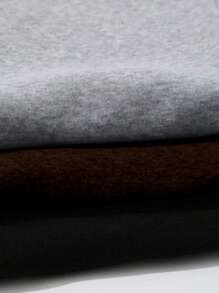 Calvaya Pantalones de chándal holgados informales de unicolor con cordón para tallas grandes - Multicolor - Ver 3