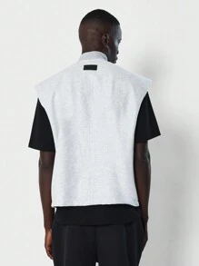 SUMWON Raw Edge Boxy Gilet - Grey - View 2