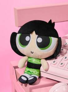 THE POWERPUFF GIRLS X SHEIN Cute Plush Cartoon Character Soft Doll,Y 2 K