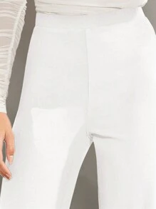 Firerie Women Solid Color Casual Pants - White - View 6