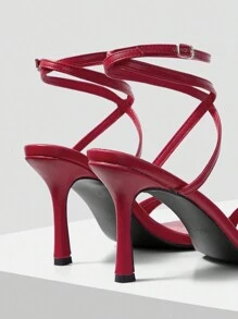 MOTF PREMIUM Women Heeled Sandals - Merah - View 8