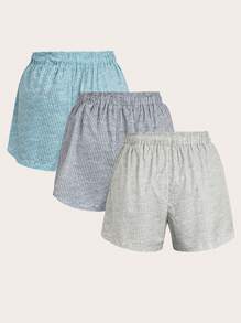 SHEIN LUNE Plus Size Solid Color Front Tie Simple Shorts, Casual Everyday Wear