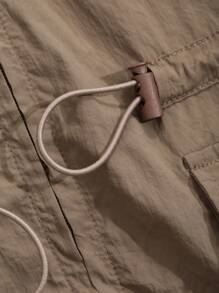 FRIFUL Women Regular Waist Cinched Vest Jacket