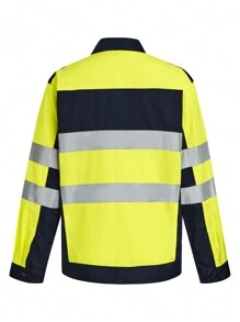 TaskEZ Blusa de manga larga con botones al frente y cuello, y pantalones, uniforme de trabajo de unicolor y parches, ropa de trabajo utilitaria para mujer