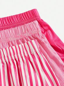 3 Cái/bộ Quần Short Pyjama Kẻ Sọc Nữ - Nhiều màu - Xem 5