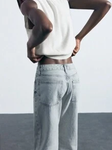 Maija Women's Solid Color Minimalist Sleeveless Sweater - Grey - View 8