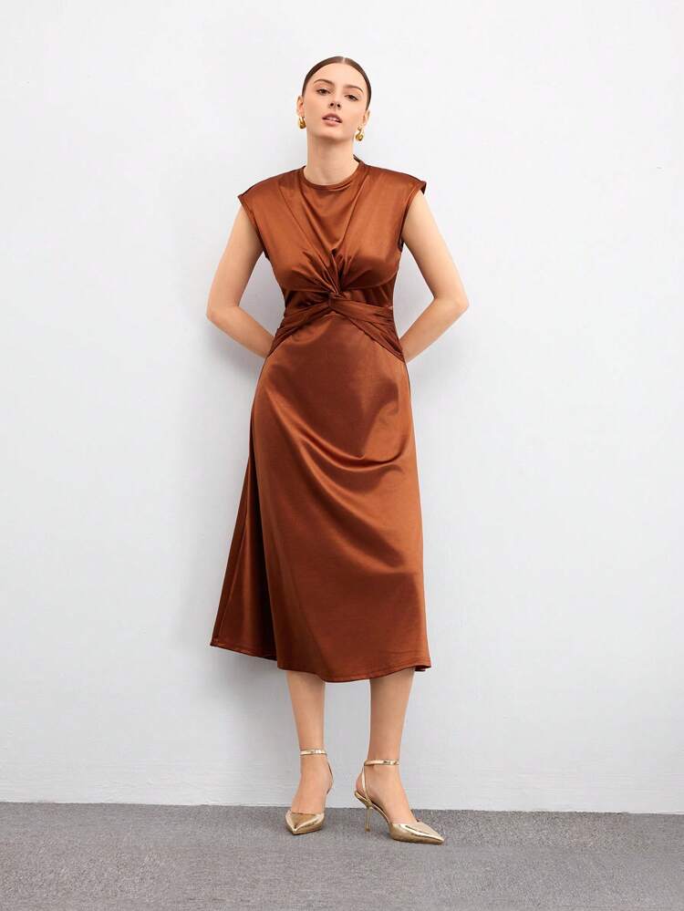 CUCCOO BIZCHIC Fashion Gold Color Ankle Strap Pointed Toe High Heels For Women, Commuter, Date, Party, Wedding, Vacation Spring Shoes Spring Break Easter For Christmas Spring Shoes