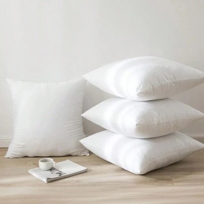 1 件床上用品抱枕芯，家用装饰枕头，透气、舒适、蓬松靠垫，卧室、沙发、客房、宿舍必备的压力放松用品，家居装饰用品，秋季装饰，秋季装饰，房间装饰