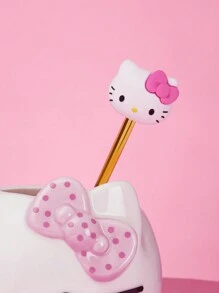 HELLO KITTY AND FRIENDS | SHEIN 3D Kitty Style Gold Spoon & Fork Set - Multicolor - View 4