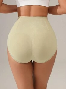 SHEIN Sports Women Slim Fit Simple Casual Sports Shorts/High Waisted/Seamless - Apricot - View 7