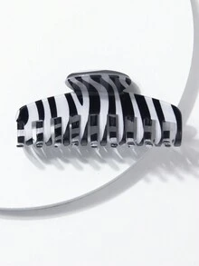 Pati Paints Y2K Zebra Print Hair Clips - Multicolor - View 2