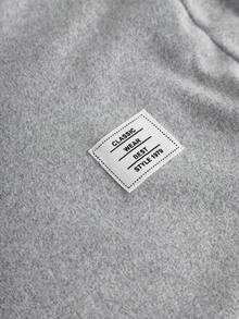 Áo thun giữ nhiệt dệt kim nửa cổ cao cho bé trai Tween, thích hợp đi làm, đi học, thường ngày, thể thao, thu đông - Xám - Xem 4