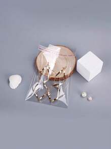 SHEIN 200 chiếc túi Opp trong suốt tự dính, túi nhựa có thể đóng lại để đóng gói số lượng lớn quà tặng nhỏ, quà tặng tiệc và đồ chơi, phù hợp với các mặt hàng có kích cỡ khác nhau, S/M/L/Xl, có thể dùng để đựng quần áo, áo sơ mi, quần, thực phẩm, sơn, bao bì quà tặng tiệc, túi đóng gói chắc chắn và bền - Trong sáng - Xem 6