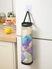 1 件装垃圾袋收纳挂袋，壁挂式抽绳鞋收纳袋，厨房塑料袋收纳袋，编织网袋，塑料包装分配器，收纳塑料袋，方便取放物品圣诞节礼物