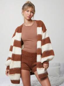 WESTFADE Cozy Sweater Short - Brown - View 3
