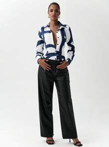 Chiquease Women's Casual Assorted Print Long Sleeve Shirt, Spring And Autumn - Multicolor - View 4