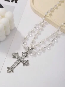 ROMWE Goth 1pc Gothic Dark Pendant Necklace Jewelry