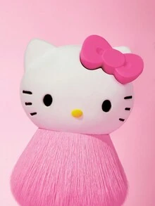HELLO KITTY AND FRIENDS | SHEIN 3D 猫咪图案粉色化妆刷 - 粉色 - 查看 5