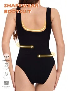 2pcs Invisible U-Back Waist Cincher & Shapewear Set For Women