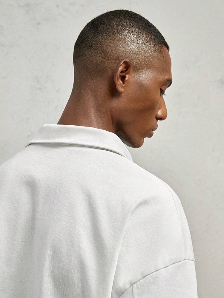 Jaqueta Casual Masculina de Caimento Solto com Lapela, Adequada para Primavera e Outono, para Outono e Inverno