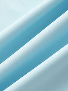 SHEIN LUNE 2 件套女士休闲撞色缝线长袖衬衫和阔腿裤套装，春季/秋季 - 薄荷綠 - 查看 13