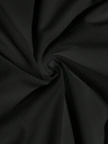 Slaydiva 女士经典圆领短袖修身罗纹弹力白色 T 恤，休闲夏季 T 恤