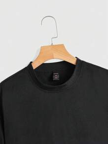 Manasseto Slogan Graphic Tee IT's NOT THAT DEEP, School - Black - View 4