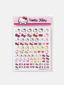 HELLO KITTY AND FRIENDS | SHEIN 猫咪美甲贴纸套装，情人节 - 彩色 - 查看 10