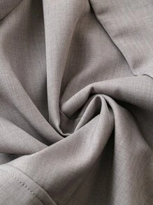 Calvaya Traje informal de chaqueta y pantalones de unicolor para primavera y otoño de talla grande