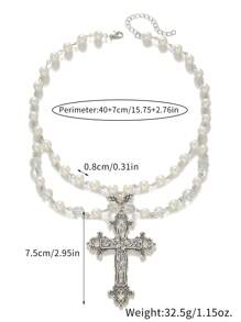 ROMWE Goth 1pc Gothic Dark Pendant Necklace Jewelry