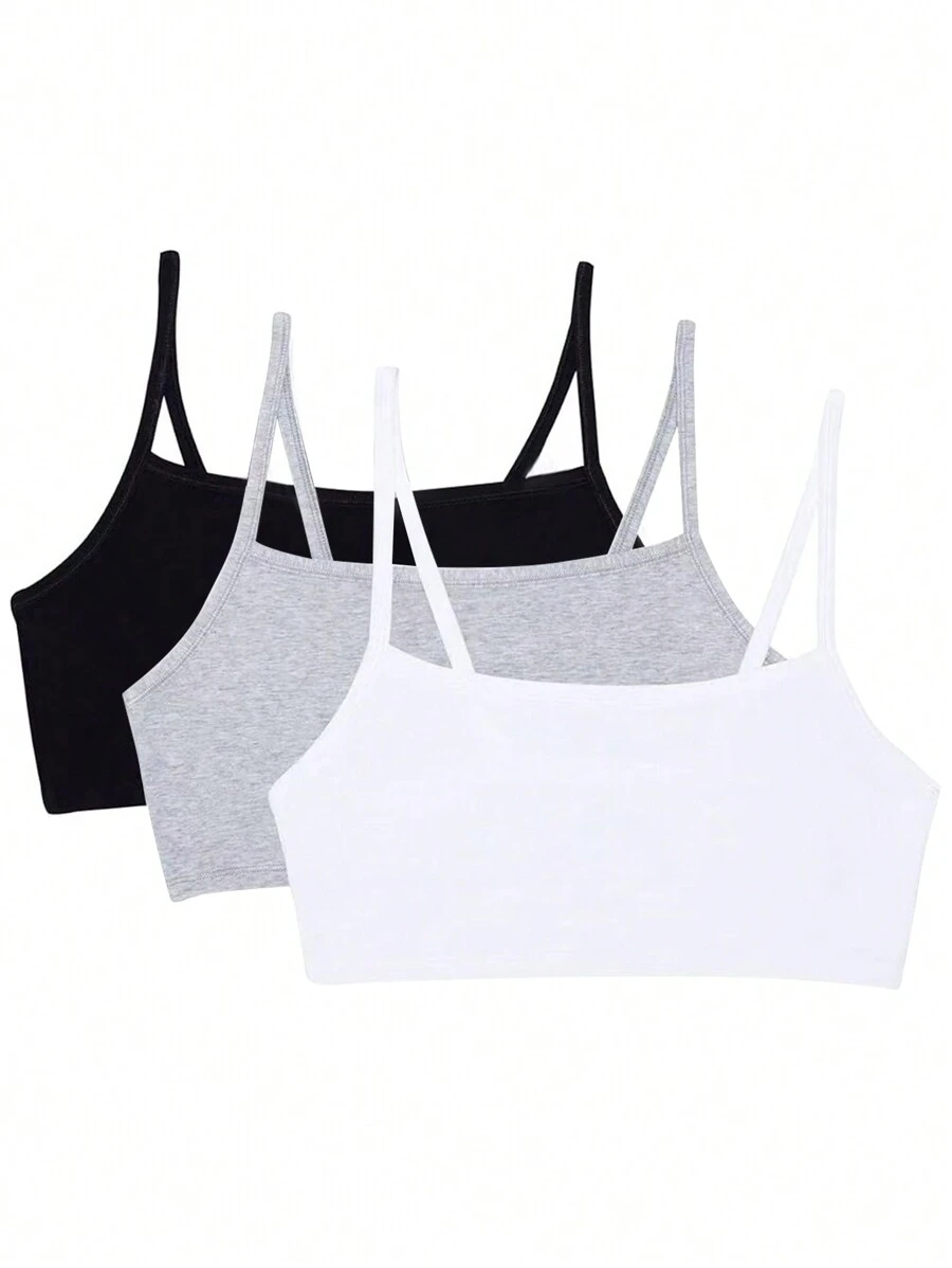 SHEIN Sports 女士纯色无缝高弹力运动背心 - 彩色 - 查看 1