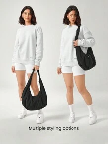 GLOWMODE 13L Spiral Adjustable Shoulder Bag With Multi Pockets Daily Casual - Black - View 6