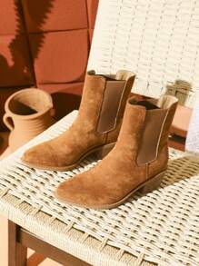 Styleloop Women Fashion Party Apricot Ankle Boots And Booties, Fall Shoes Fall - Brown - View 6