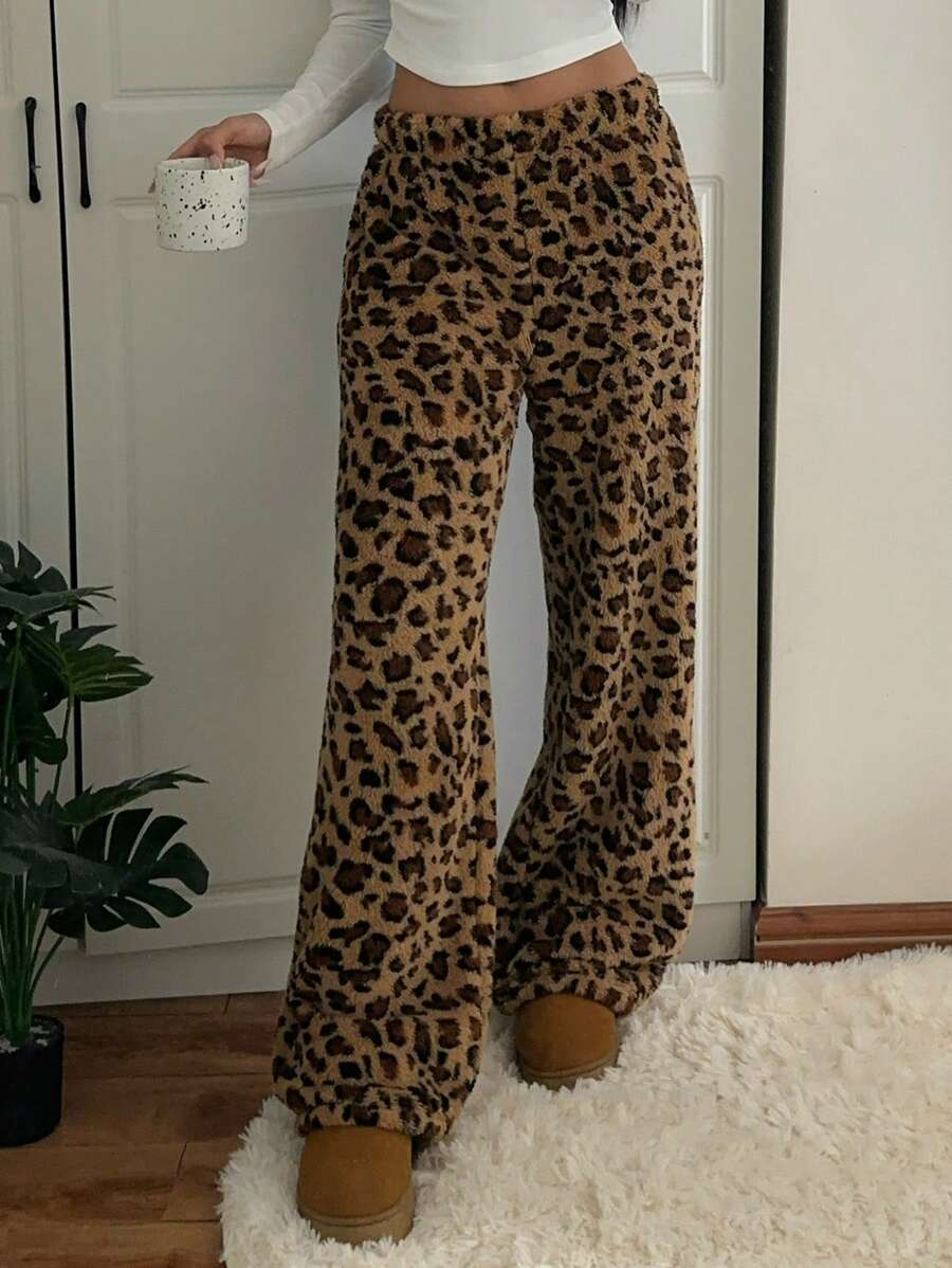 CovetEZ 女式新款豹纹羊毛裤