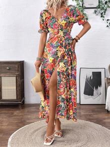 SHEIN PETITE Giảm Béo, Giảm Tuổi, Ôm Eo, Đầm Đi Lễ Màu Trắng Thanh Lịch Cổ Điển - Nhiều màu - Xem 4