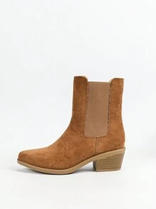 Styleloop Women Fashion Party Apricot Ankle Boots And Booties, Fall Shoes Fall - Brown - View 5