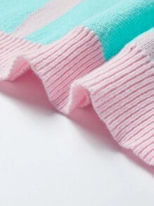 Manfinity Hypemode Men's Colorblock Printed Crew Neck Sweater, Pink Sweater, Sweater Graphic, Sweaters Y2k, Men Sweater, Oversized Sweater - Pink - View 6