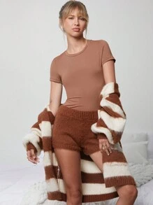 WESTFADE Cozy Sweater Short - Brown - View 8