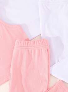 Multicolor Candy Baby Girls Clothing Set (Multiple Pieces) - Multicolor - View 5