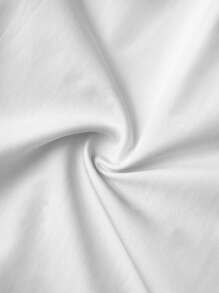 Slaydiva Mono con hombros descubiertos con texto en inglés para mujeres - Blanco - Ver 8