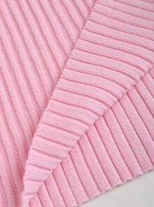 Sweetra Women's Solid Color Camisole Slit Minimalist Knit Top, Casual Holiday - Pink - View 4