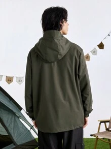 In My Nature 男士字母印花束口帽戶外夾克