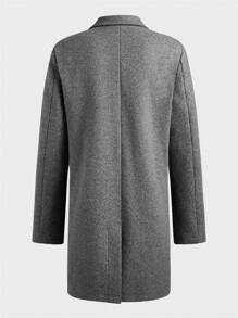 Manfinity VCAY Men's Slim-Fit Casual Long Sleeve Jacket, Suitable For Fall & Winter - Light Grey - View 8