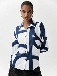 Chiquease Women's Casual Assorted Print Long Sleeve Shirt, Spring And Autumn - Multicolor - View 5