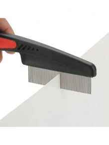 1PC Pieces Stainless Steel Fine & Wide Tooth Comb,High Strength Teeth Hair Combs, Professional Dandruff Combs Grooming Tool,Help Remove Lice And Dandruff - Multicolor - View 8