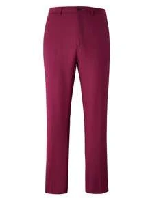 Manfinity Mode 男裝純色直筒西裝褲