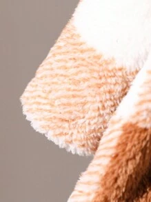 女宝宝格子印花双排扣羊毛长袖夹克秋冬季 - 彩色 - 查看 6