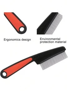 1PC Pieces Stainless Steel Fine & Wide Tooth Comb,High Strength Teeth Hair Combs, Professional Dandruff Combs Grooming Tool,Help Remove Lice And Dandruff - Multicolor - View 7